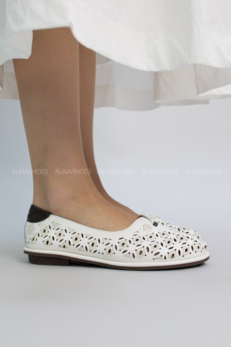 Балетки alinashoes white 38 купить,NaN