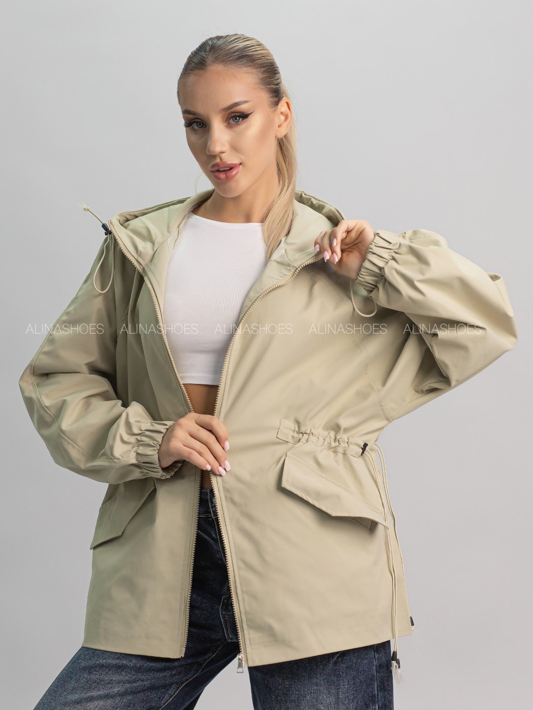 Ветровка alinashoes бежевый купить,NaN