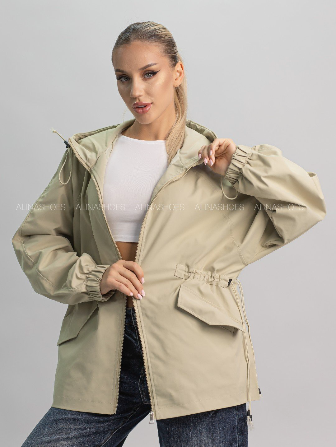 Ветровка alinashoes бежевый купить,NaN