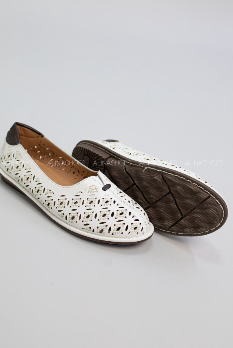 Балетки alinashoes white 38 купить,NaN