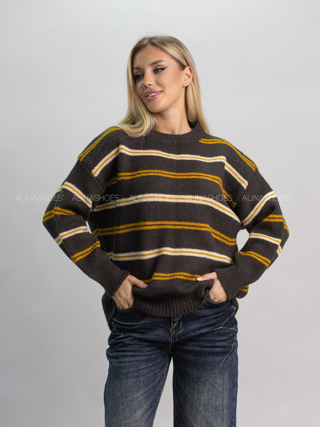 Джемпер alinashoes графит купить,NaN