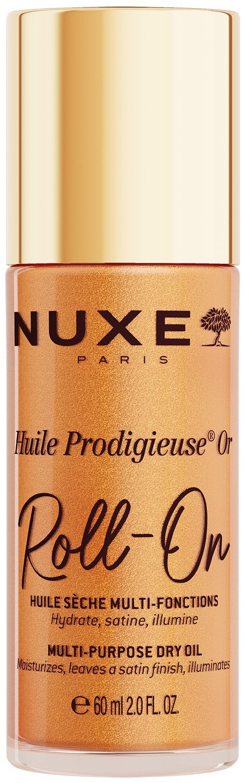 Nuxe Huile Prodigieuse Or Roll-On Роликовое сухое золотое масло для тела 60 мл купить,NaN