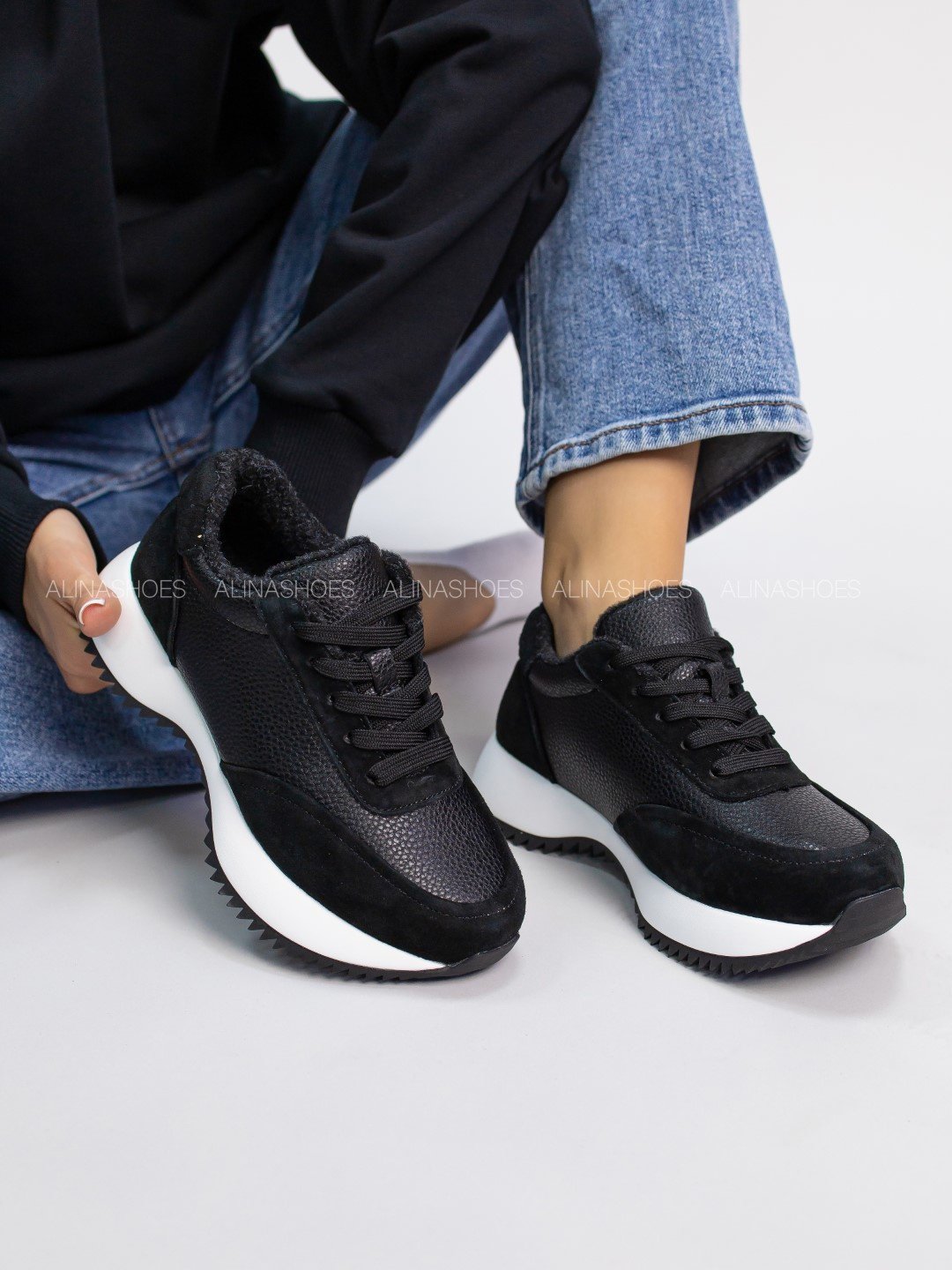 Кроссовки alinashoes кроссовки черный купить,NaN