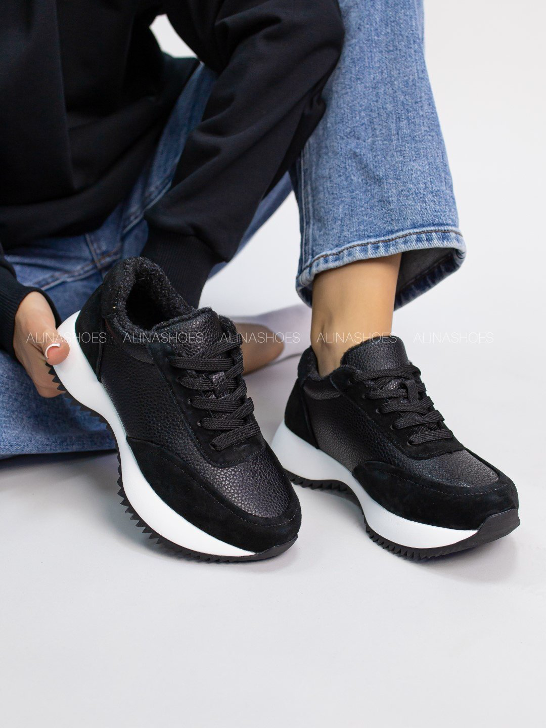 Кроссовки alinashoes кроссовки черный купить,NaN
