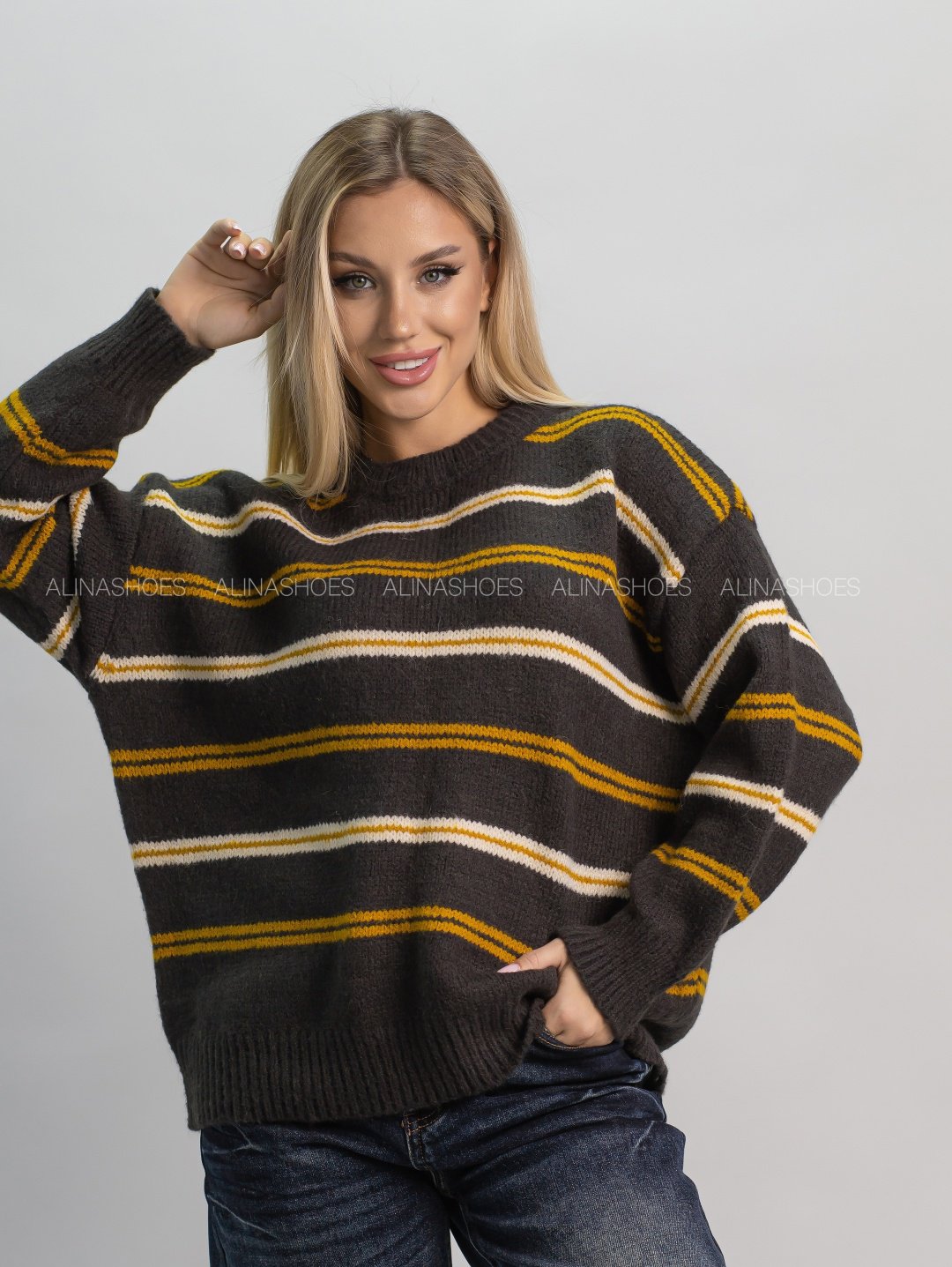 Джемпер alinashoes графит купить,NaN