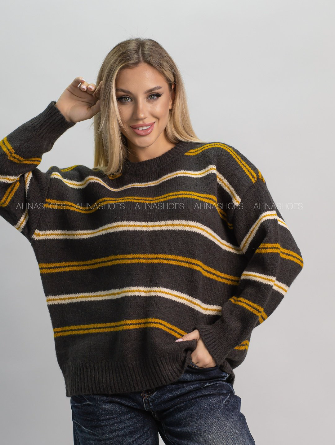 Джемпер alinashoes графит купить,NaN