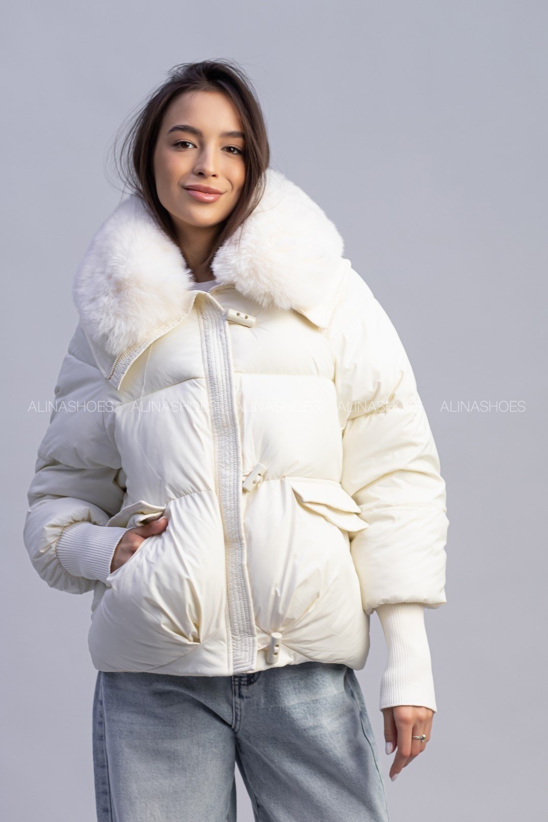 Зимняя куртка alinashoes белый купить,NaN
