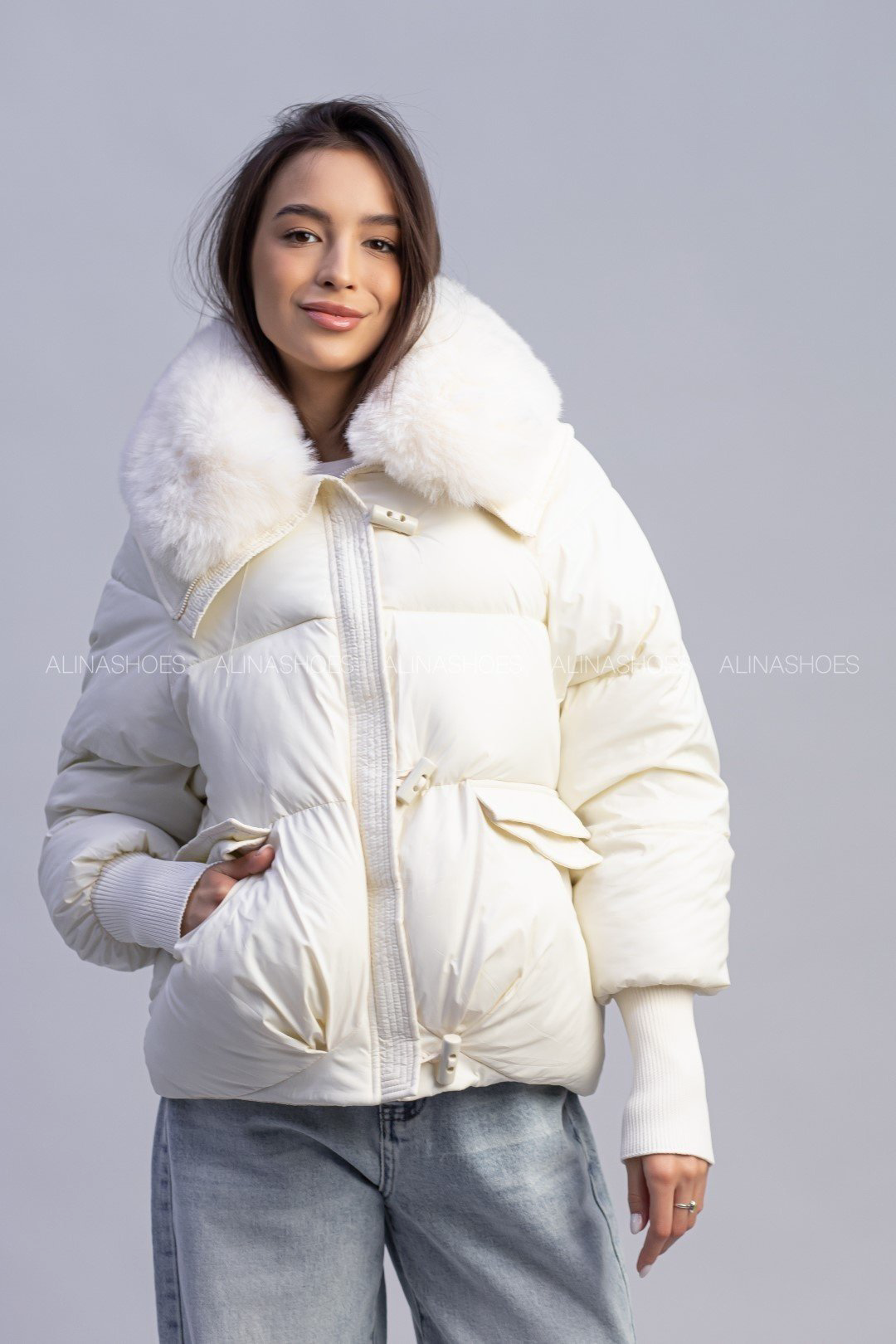 Зимняя куртка alinashoes белый купить,NaN