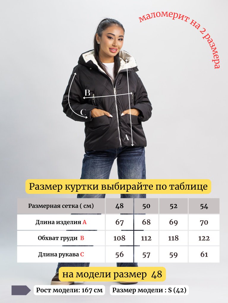 Демисезонная куртка alinashoes черный купить,NaN