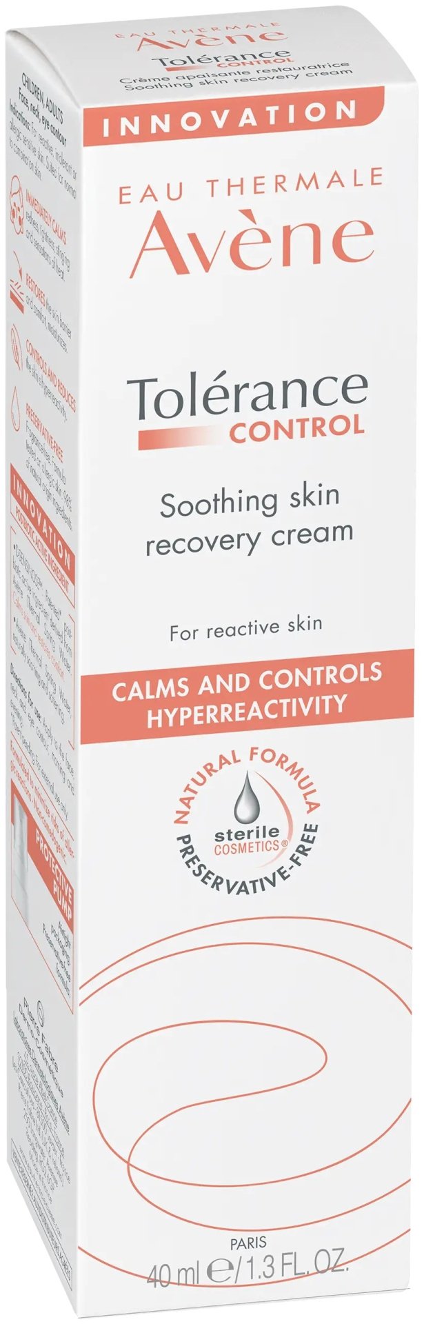 Avene крем Tolerance Control для лица 40 мл купить,NaN