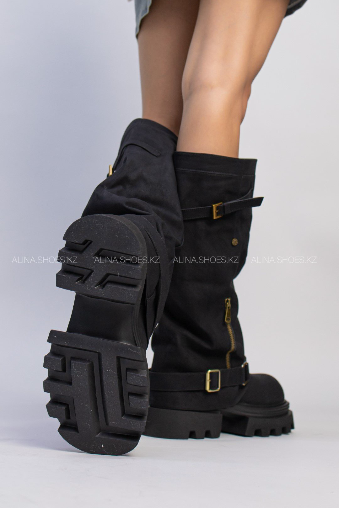 Сапоги alinashoes черный купить,NaN