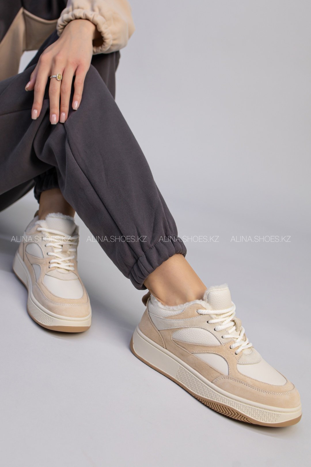 Кроссовки alinashoes бежевый купить,NaN