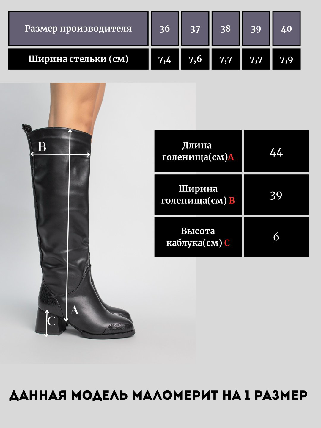 Сапоги alinashoes черный купить,NaN