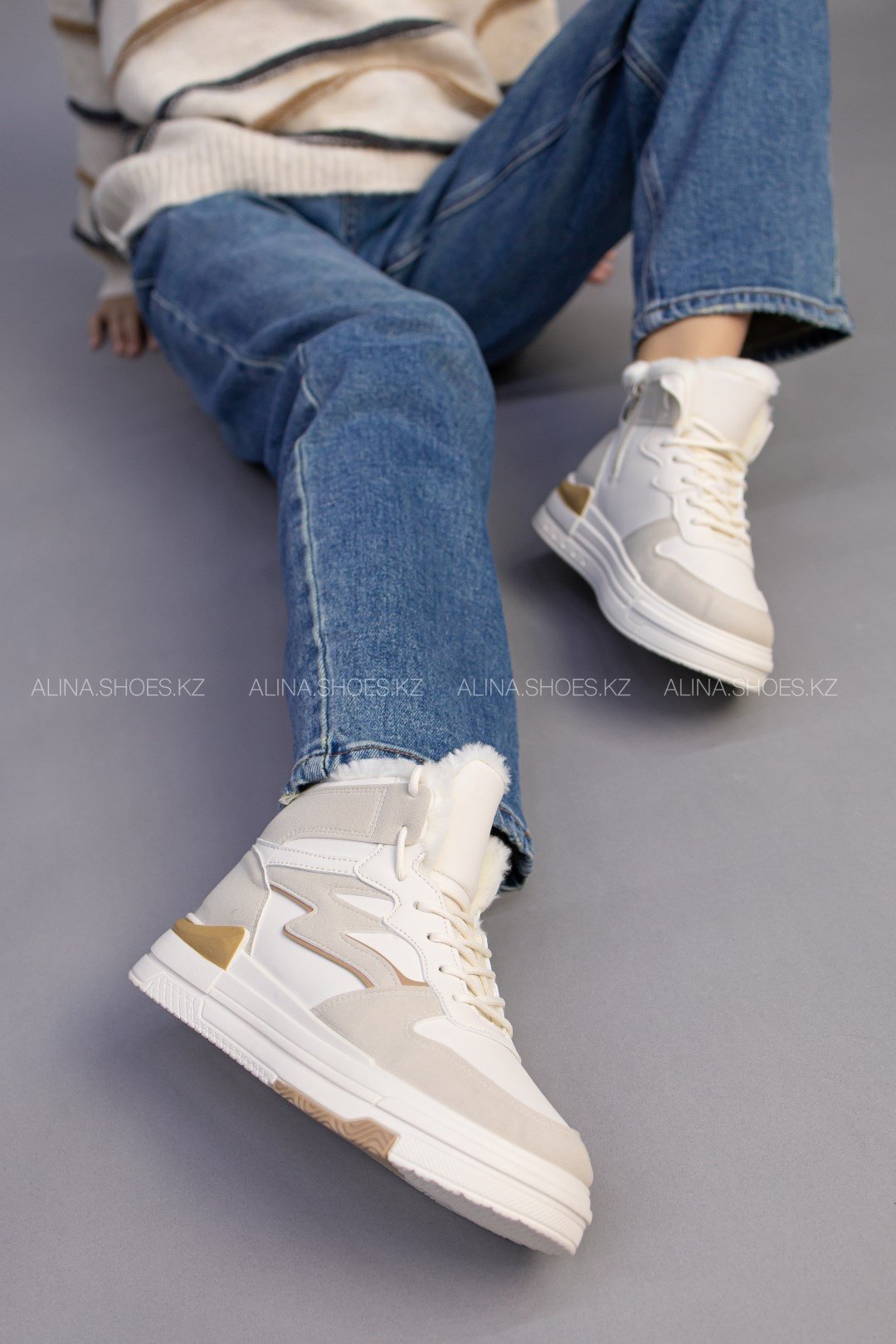 Кроссовки alinashoes бежевый купить,NaN