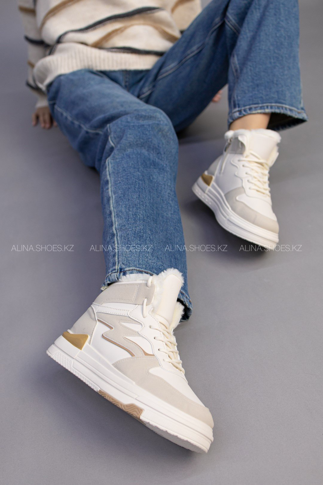Кроссовки alinashoes бежевый купить,NaN