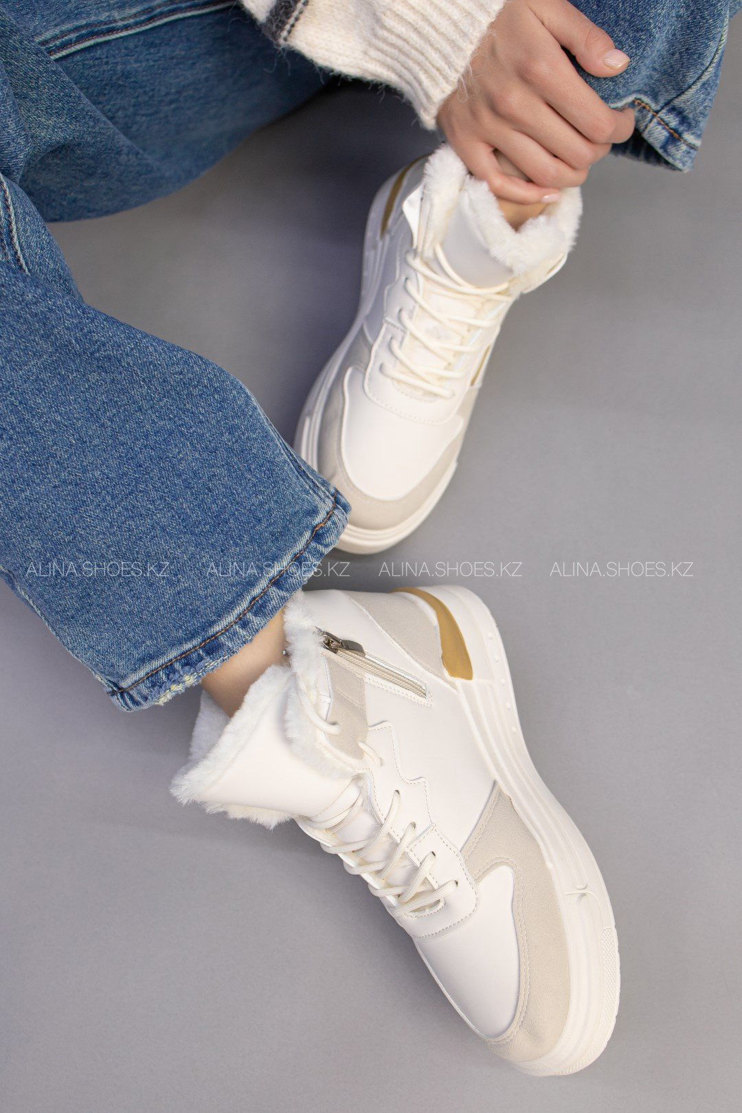 Кроссовки alinashoes бежевый купить,NaN