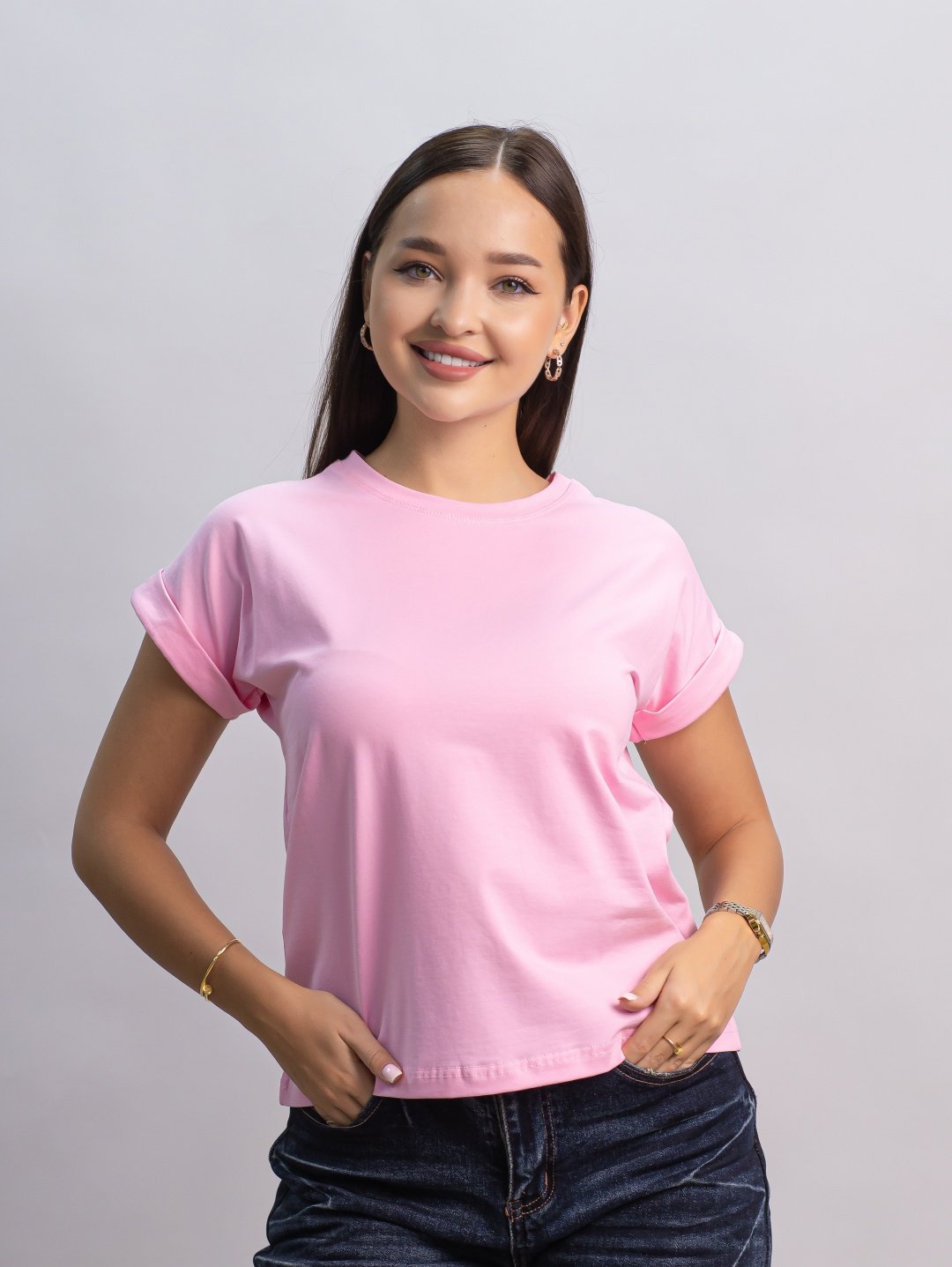 Футболка alinashoes без принта розовая one size купить,NaN