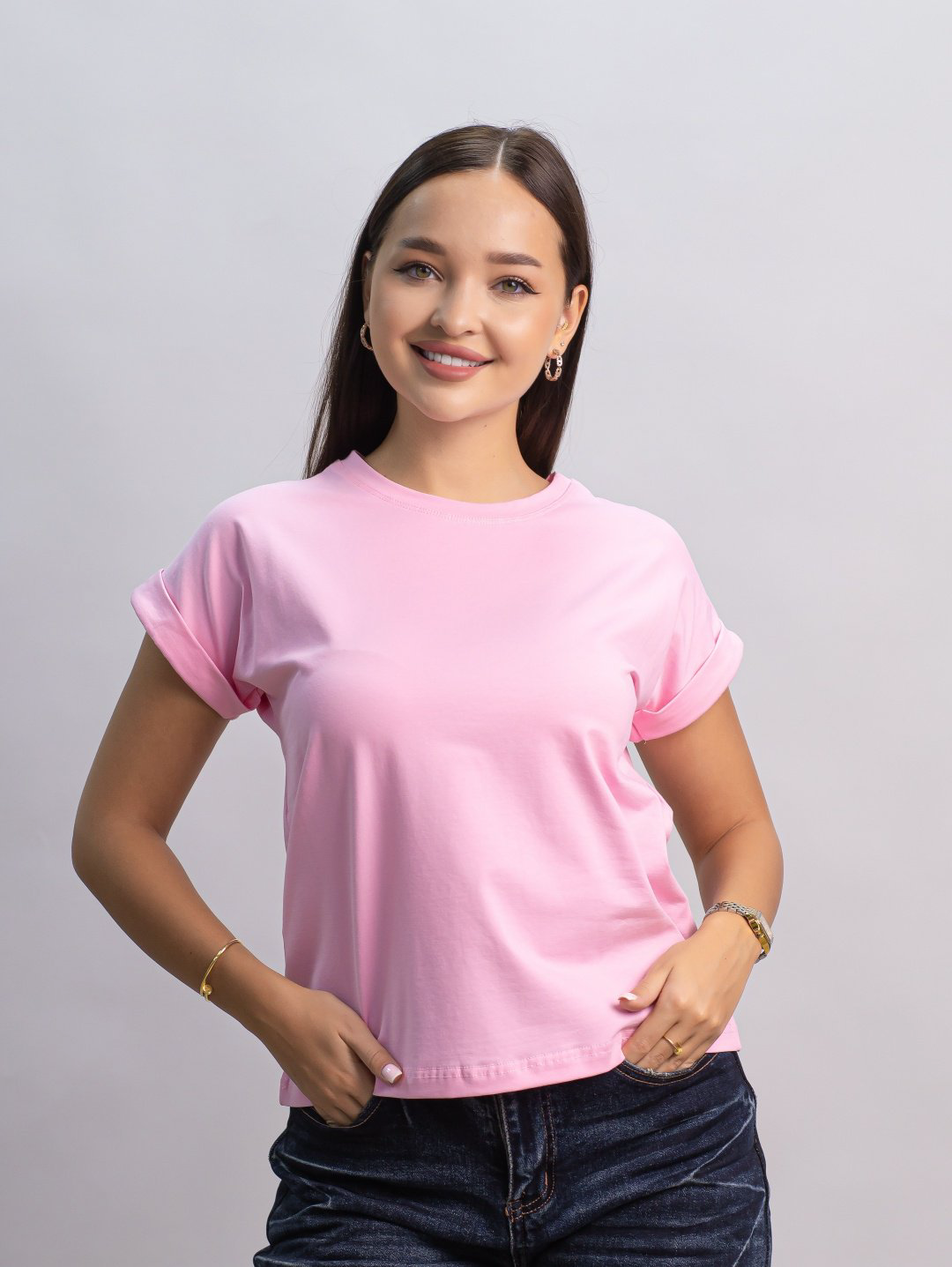 Футболка alinashoes без принта розовая one size купить,NaN