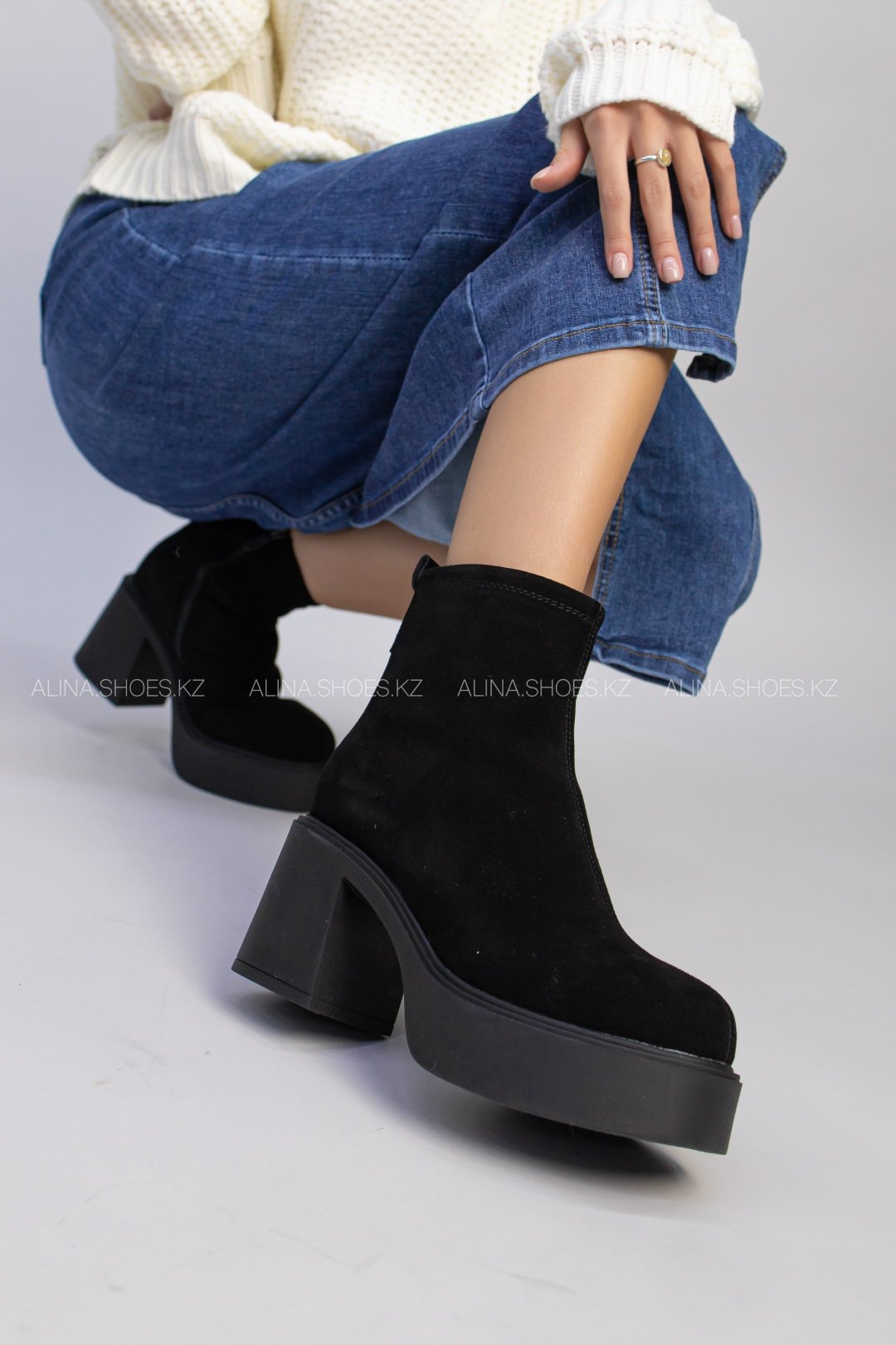 Ботильоны alinashoes black 37 купить,NaN
