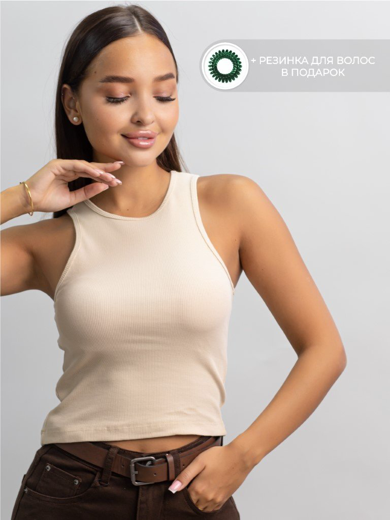 Топ alinashoes бежевый XL купить,NaN
