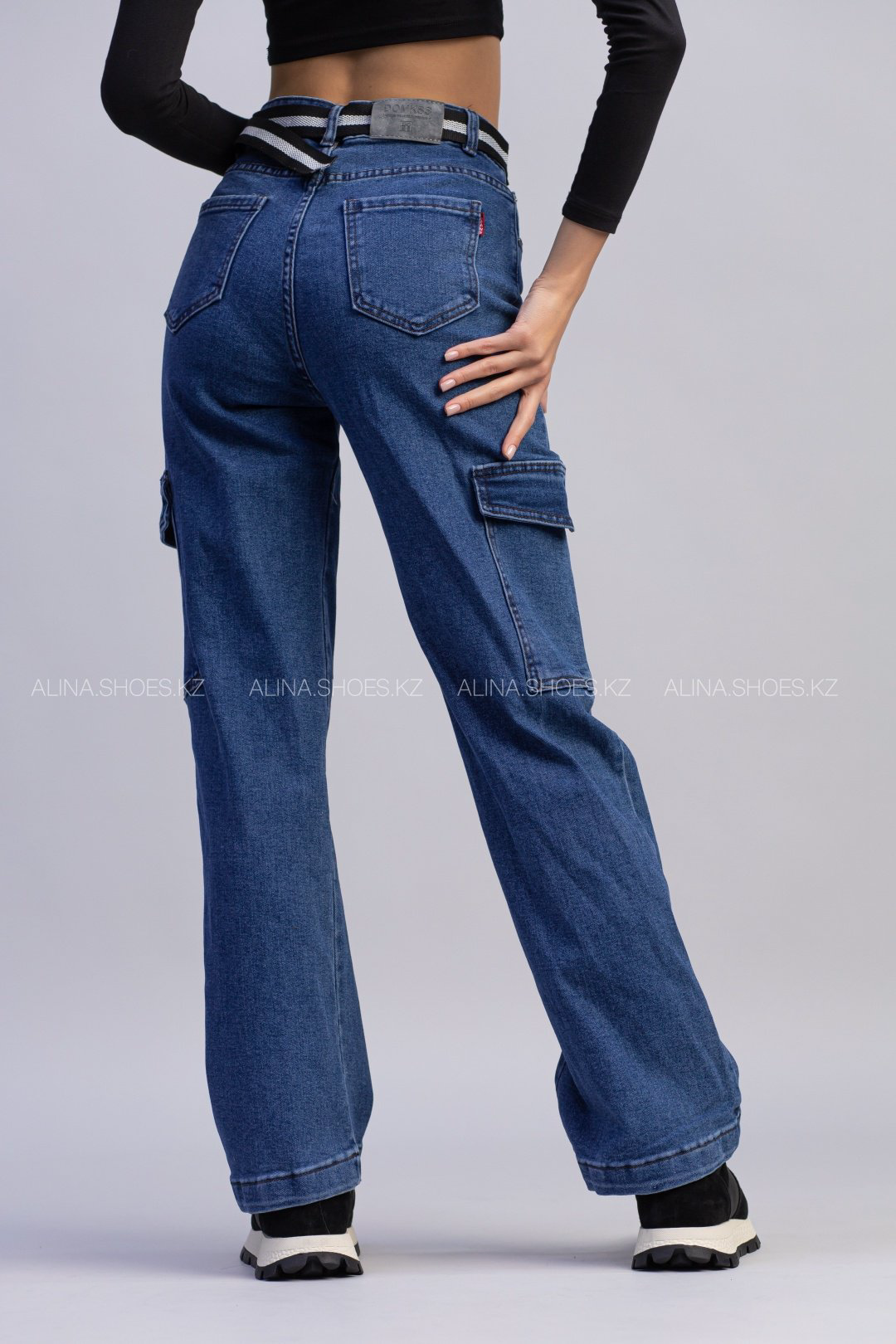 Джинсы прямые alinashoes синий купить,NaN