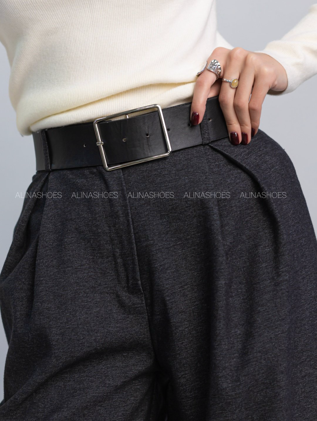 Повседневные брюки alinashoes серый купить,NaN