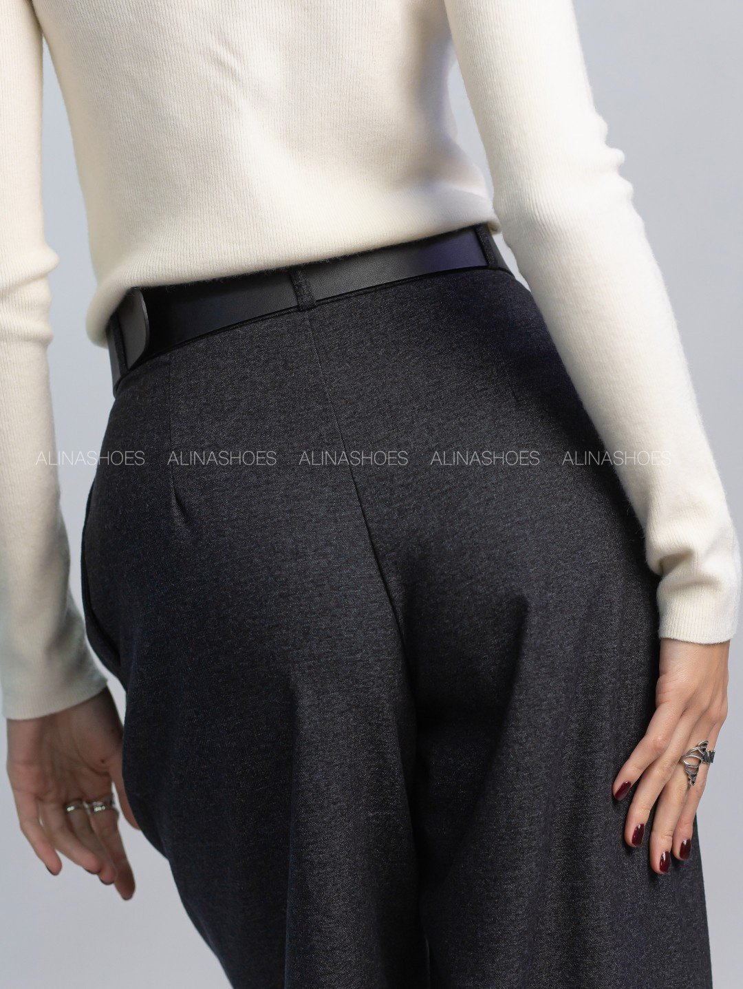 Повседневные брюки alinashoes серый купить,NaN