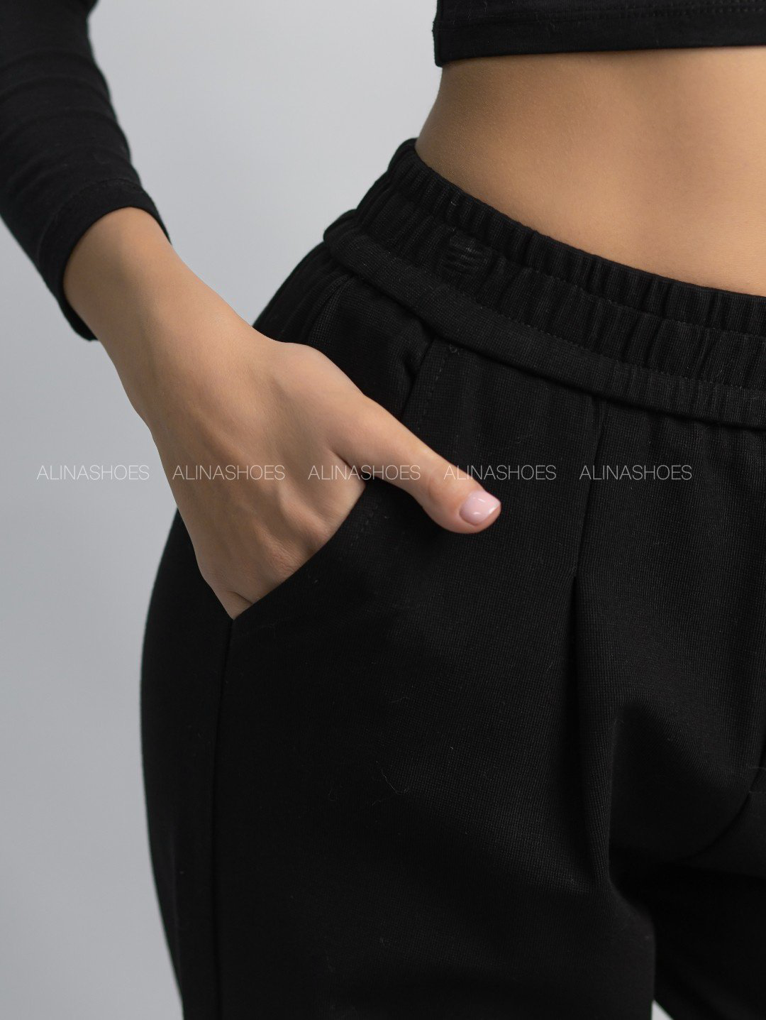 Повседневные брюки alinashoes черный купить,NaN