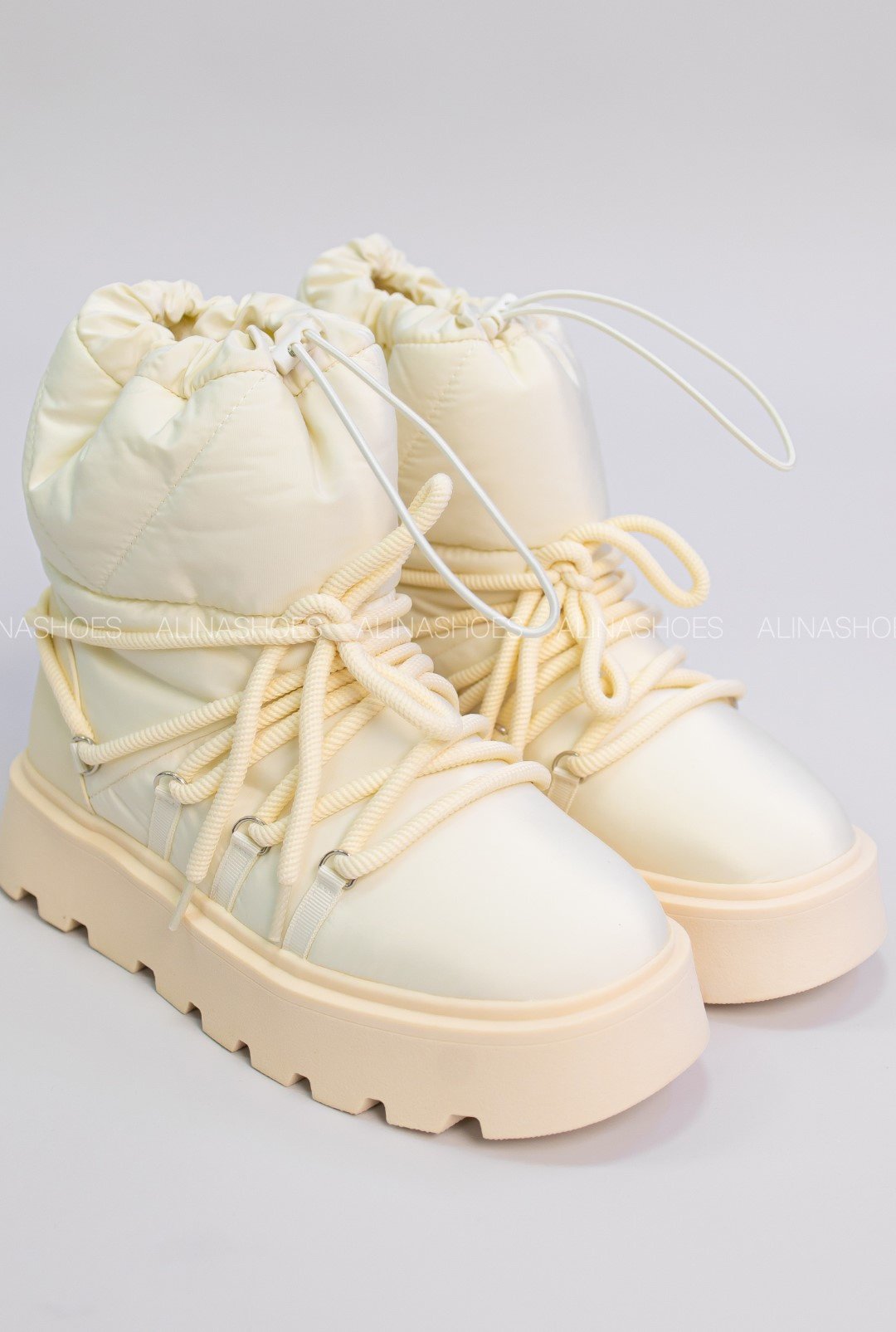 Дутики alinashoes бежевый купить,NaN