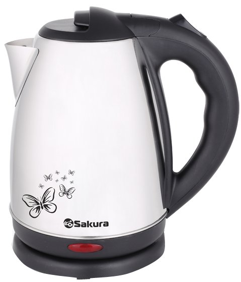 Чайник Sakura SA-2135 1.8л бело-черный купить,NaN
