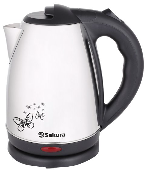 Чайник Sakura SA-2135 1.8л бело-черный купить,NaN