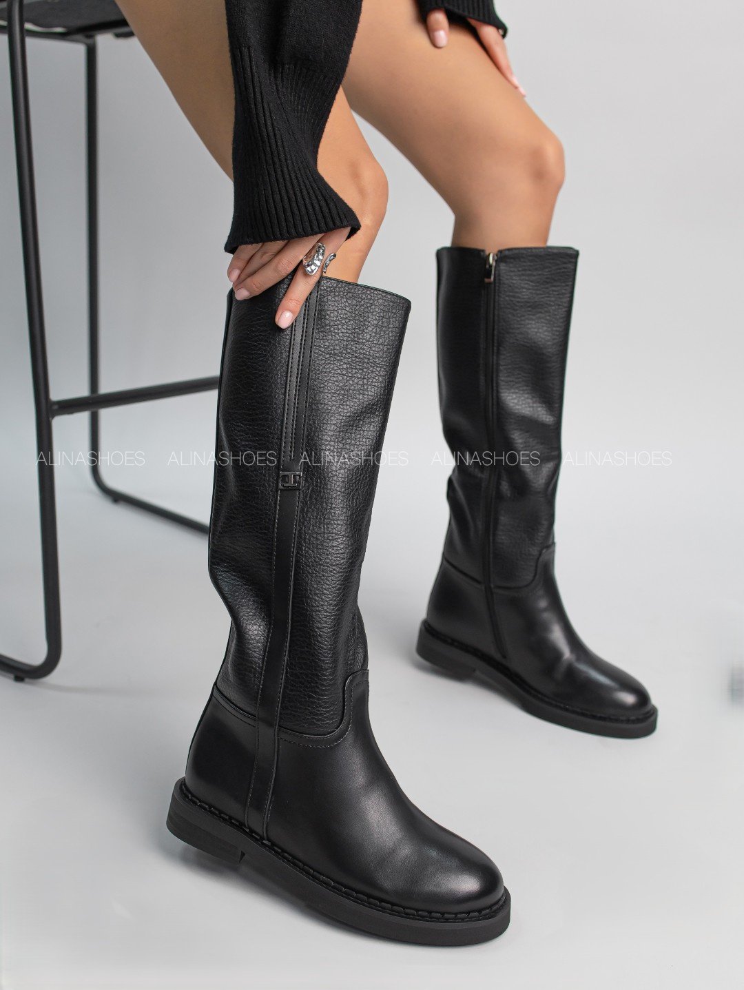 Сапоги alinashoes black 37 купить,NaN