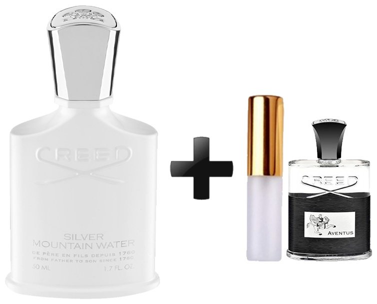 Creed Silver Mountain Water edp 50 + Атомайзер Aventus edp 5 парфюмерная вода EDP 55 мл, унисекс - ForteMarket Creed Silver Mountain Water edp 50 + Атомайзер Aventus edp 5 парфюмерная вода EDP 55 мл, унисекс купить,NaN