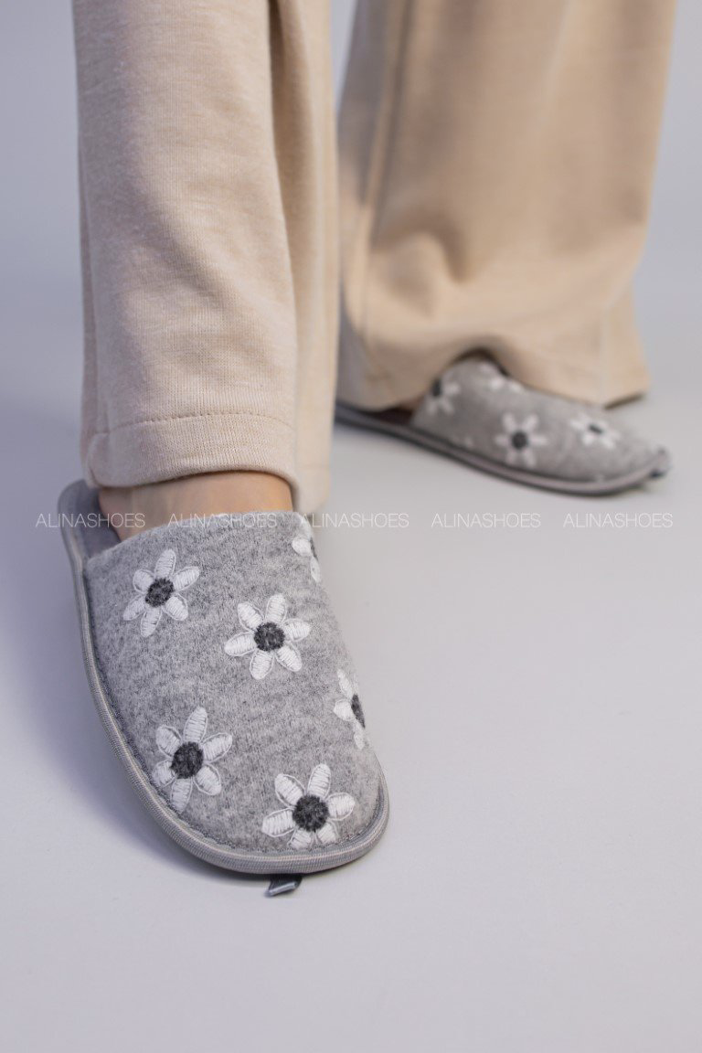 Тапочки alinashoes графит купить,NaN