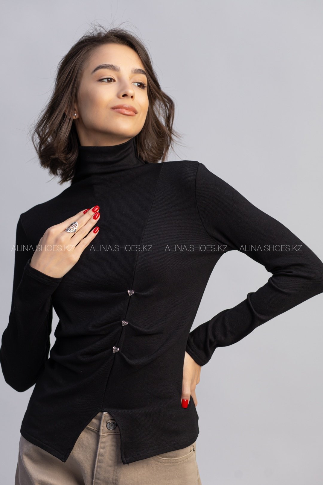 Водолазка alinashoes черный купить,NaN