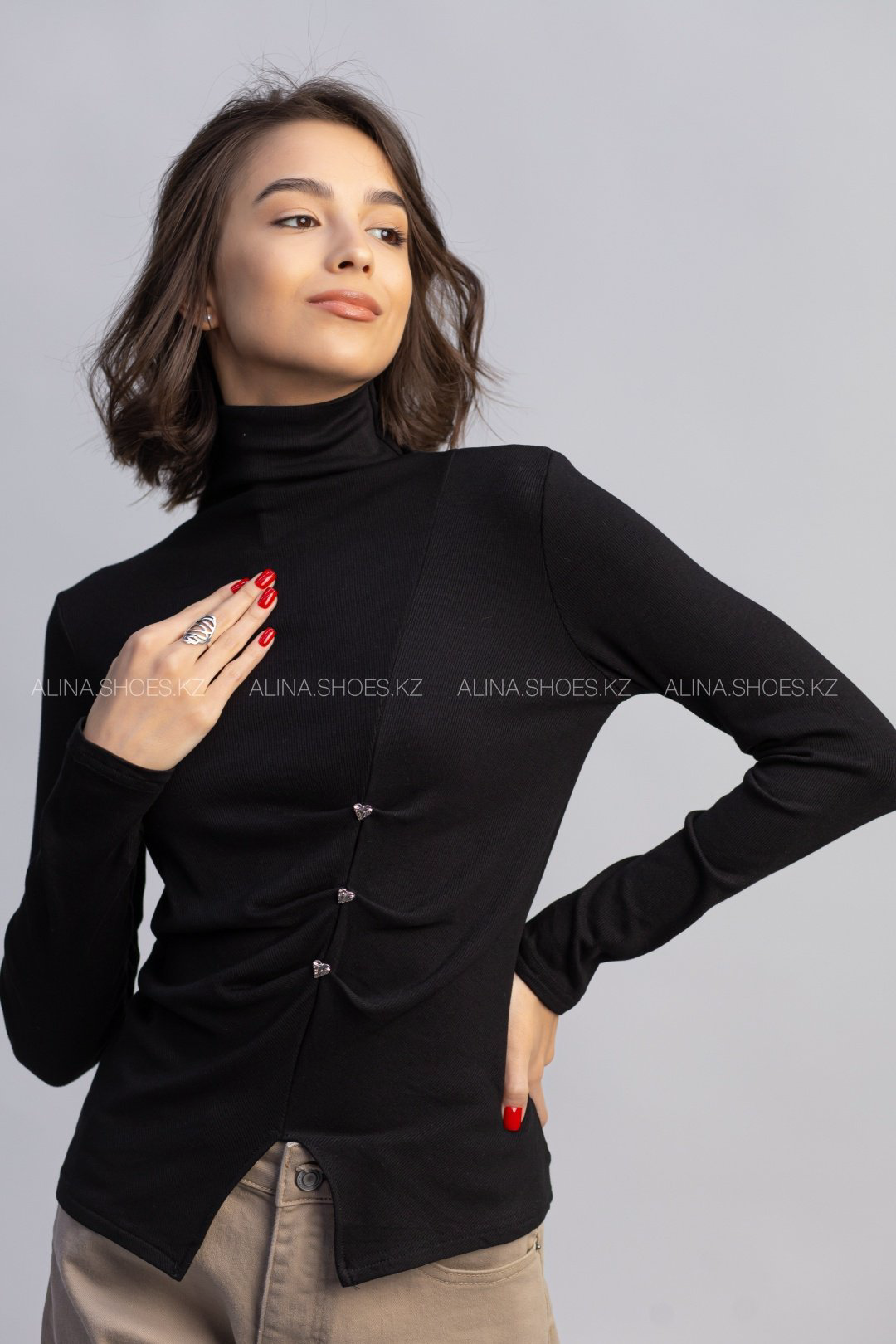 Водолазка alinashoes черный купить,NaN