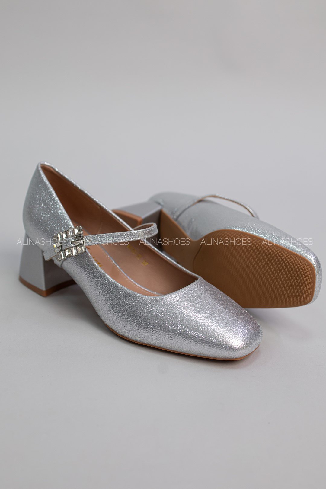 Туфли alinashoes silver 40 купить,NaN