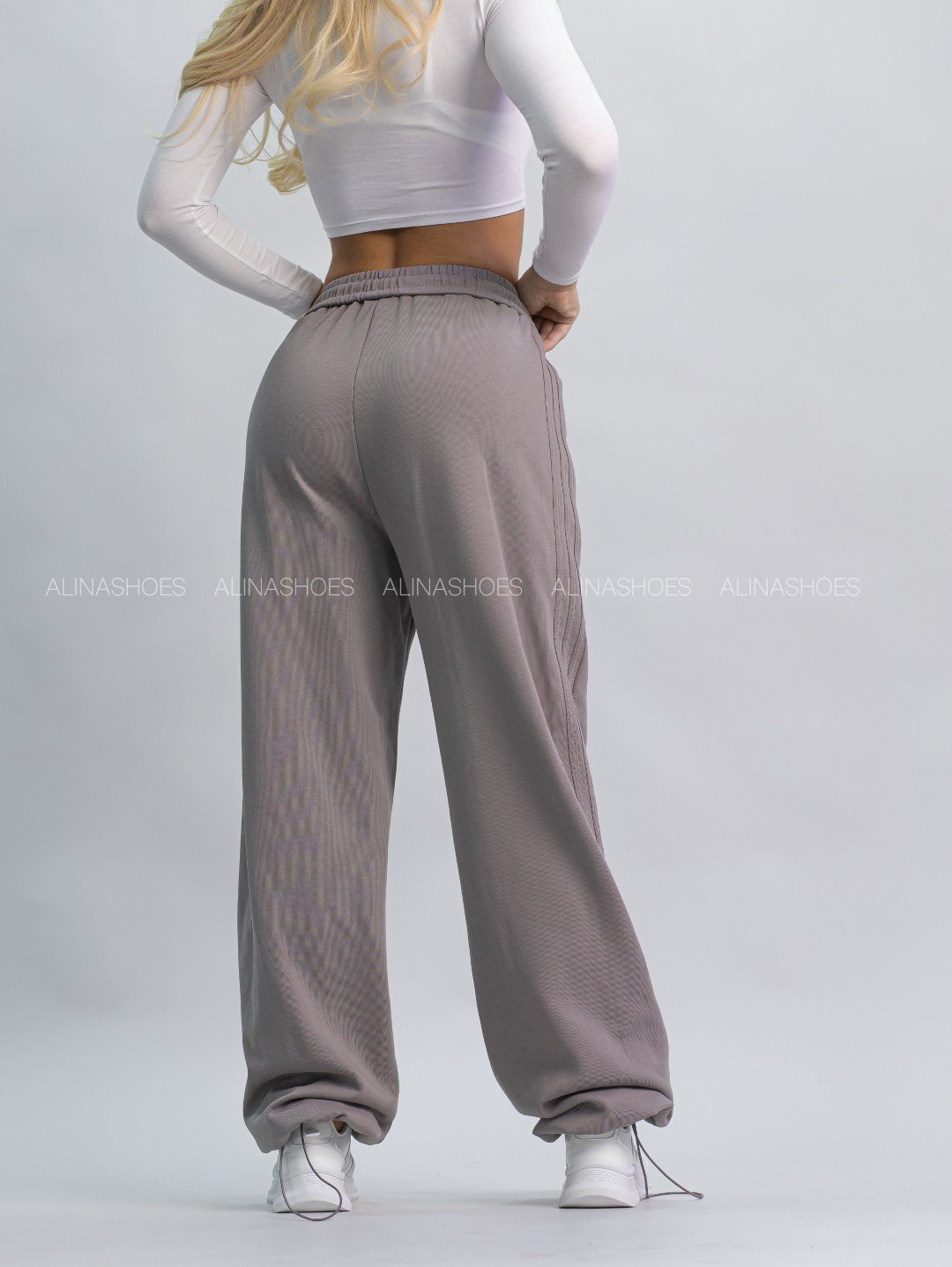 Повседневные брюки alinashoes серый купить,NaN