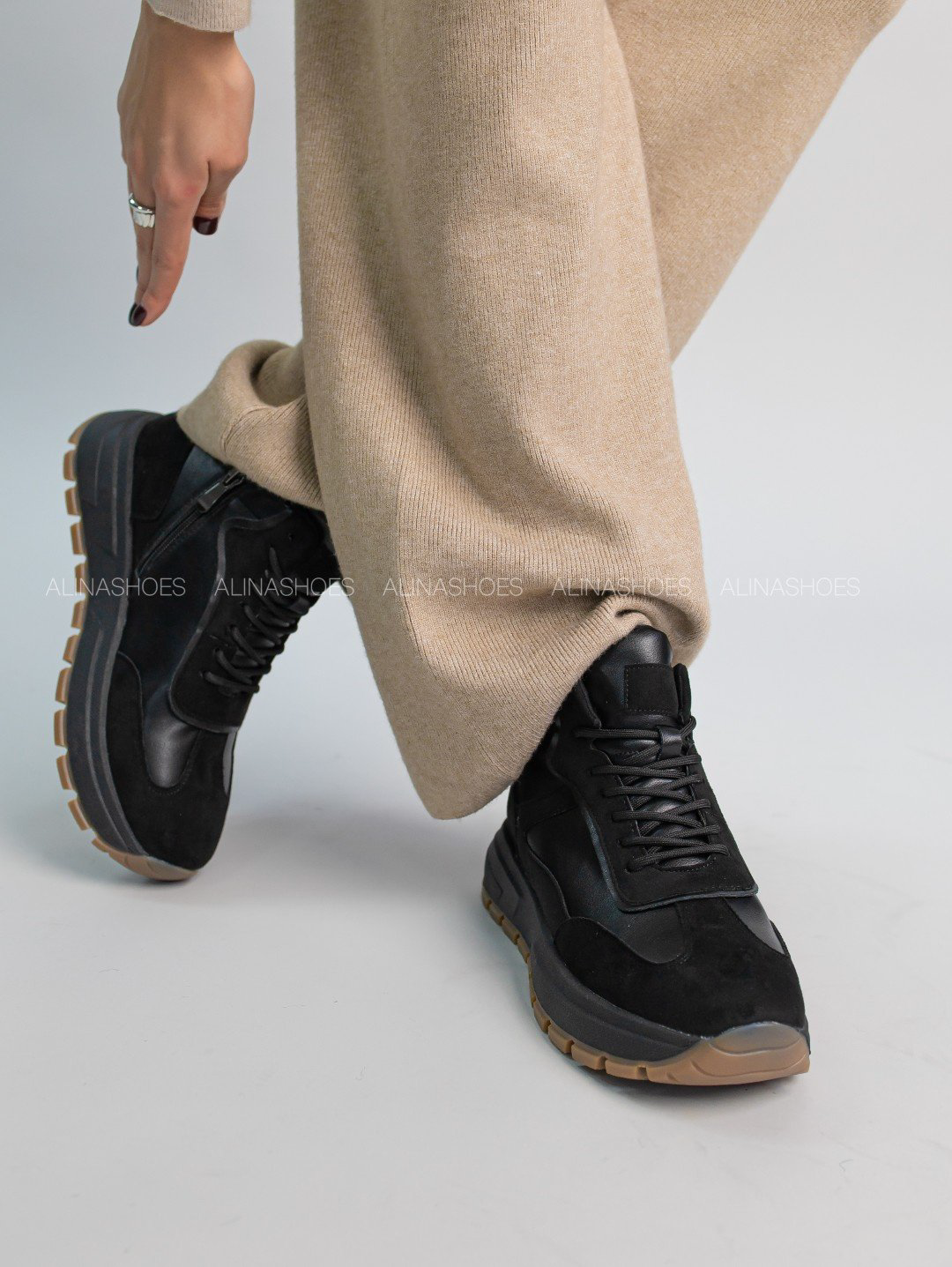 Кроссовки alinashoes черный купить,NaN