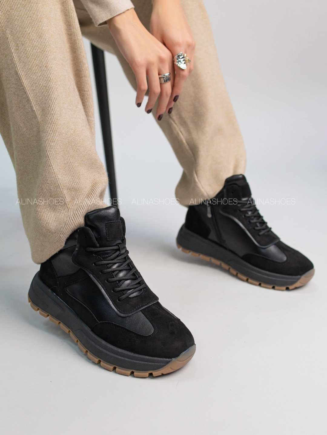 Кроссовки alinashoes черный купить,NaN