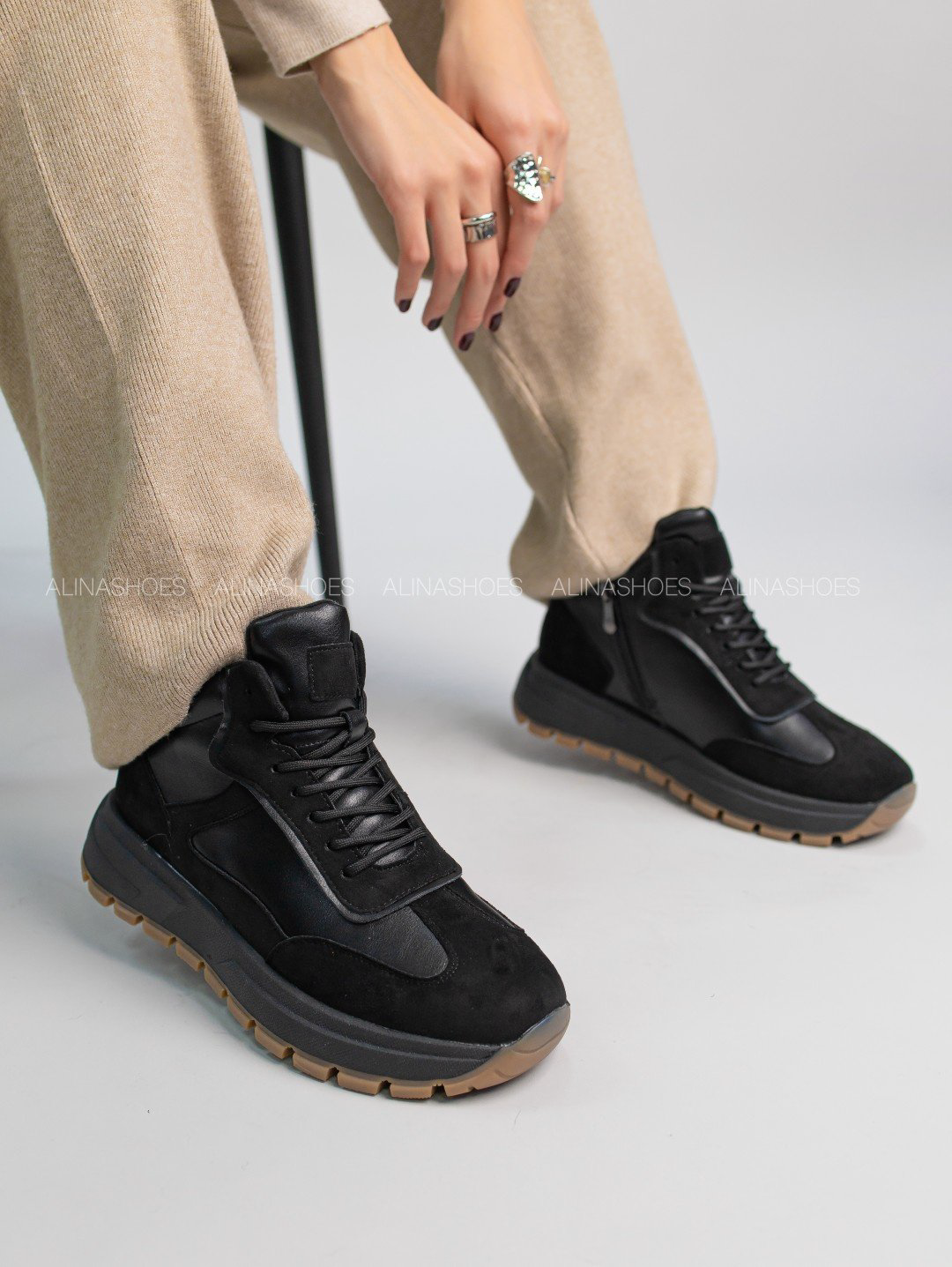 Кроссовки alinashoes черный купить,NaN