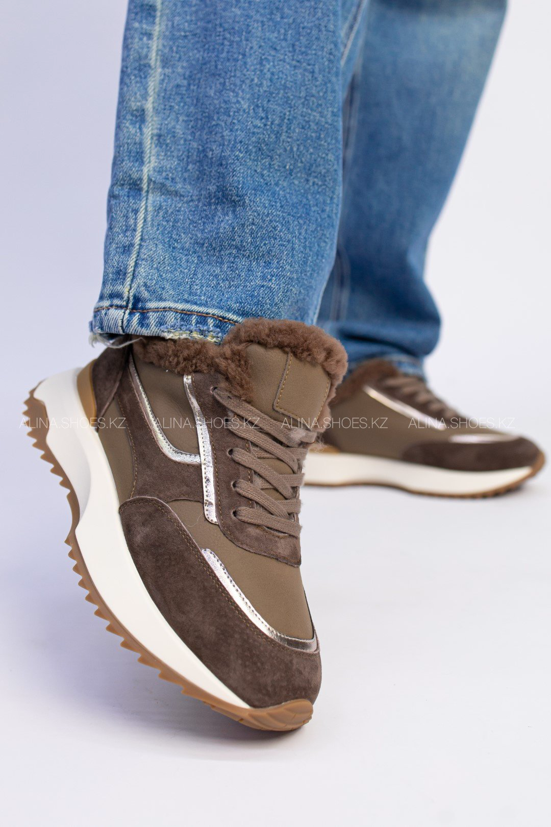 Кроссовки alinashoes коричневый купить,NaN