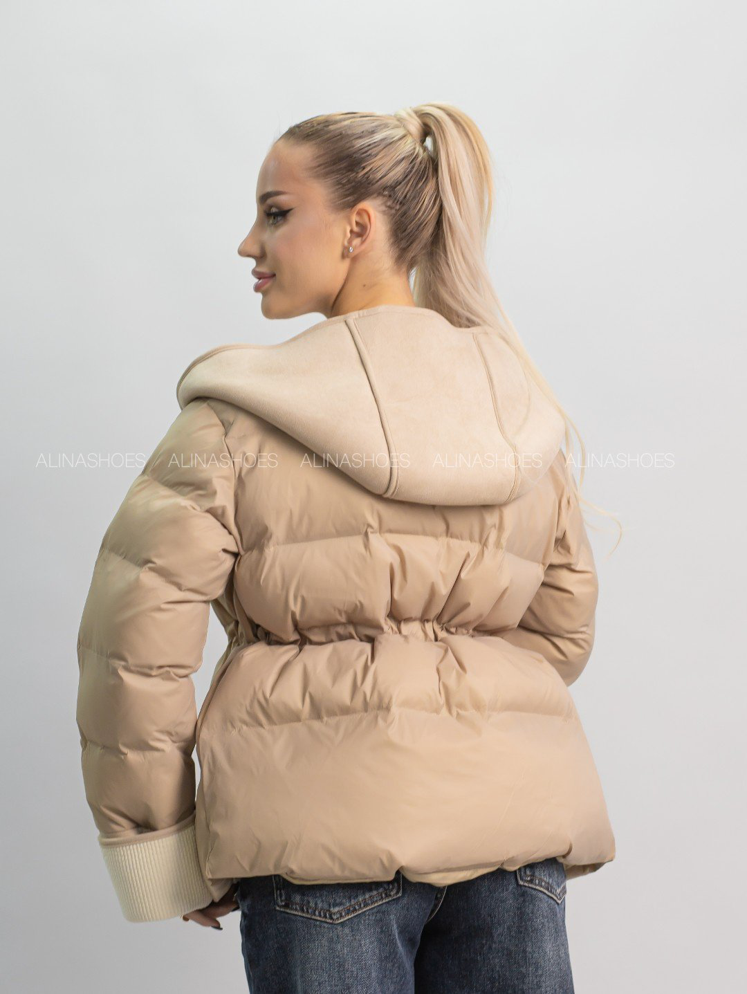 Зимняя куртка alinashoes бежевый купить,NaN