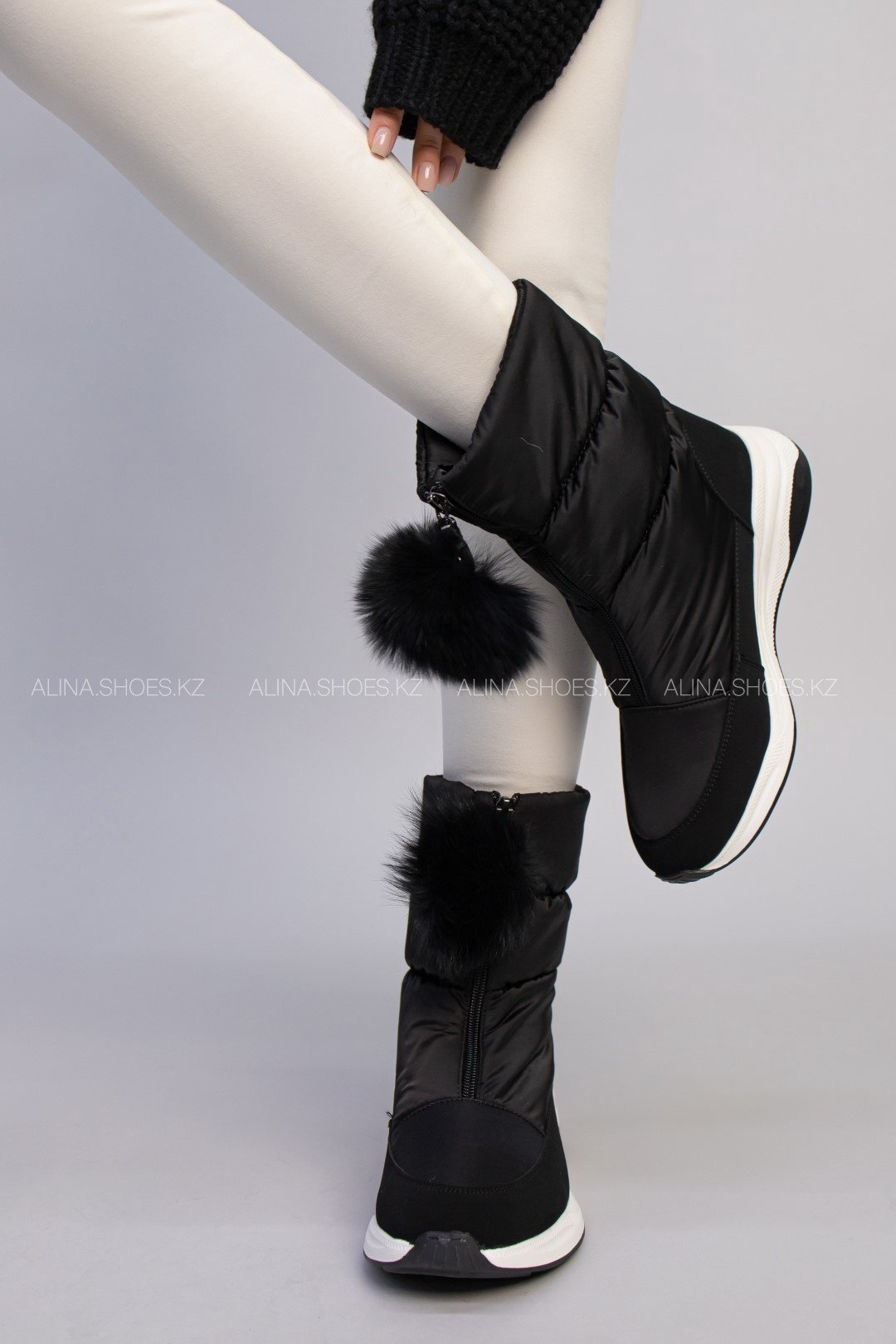 Дутики alinashoes черный купить,NaN