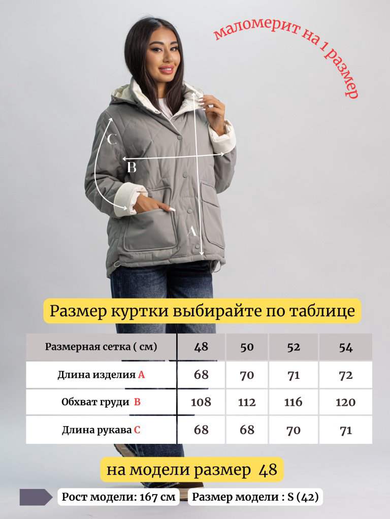 Демисезонная куртка alinashoes хаки купить,NaN