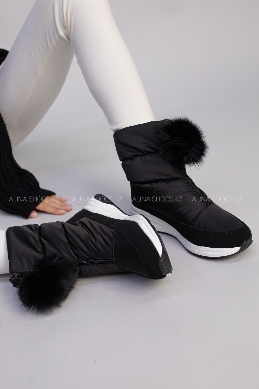 Дутики alinashoes черный купить,NaN