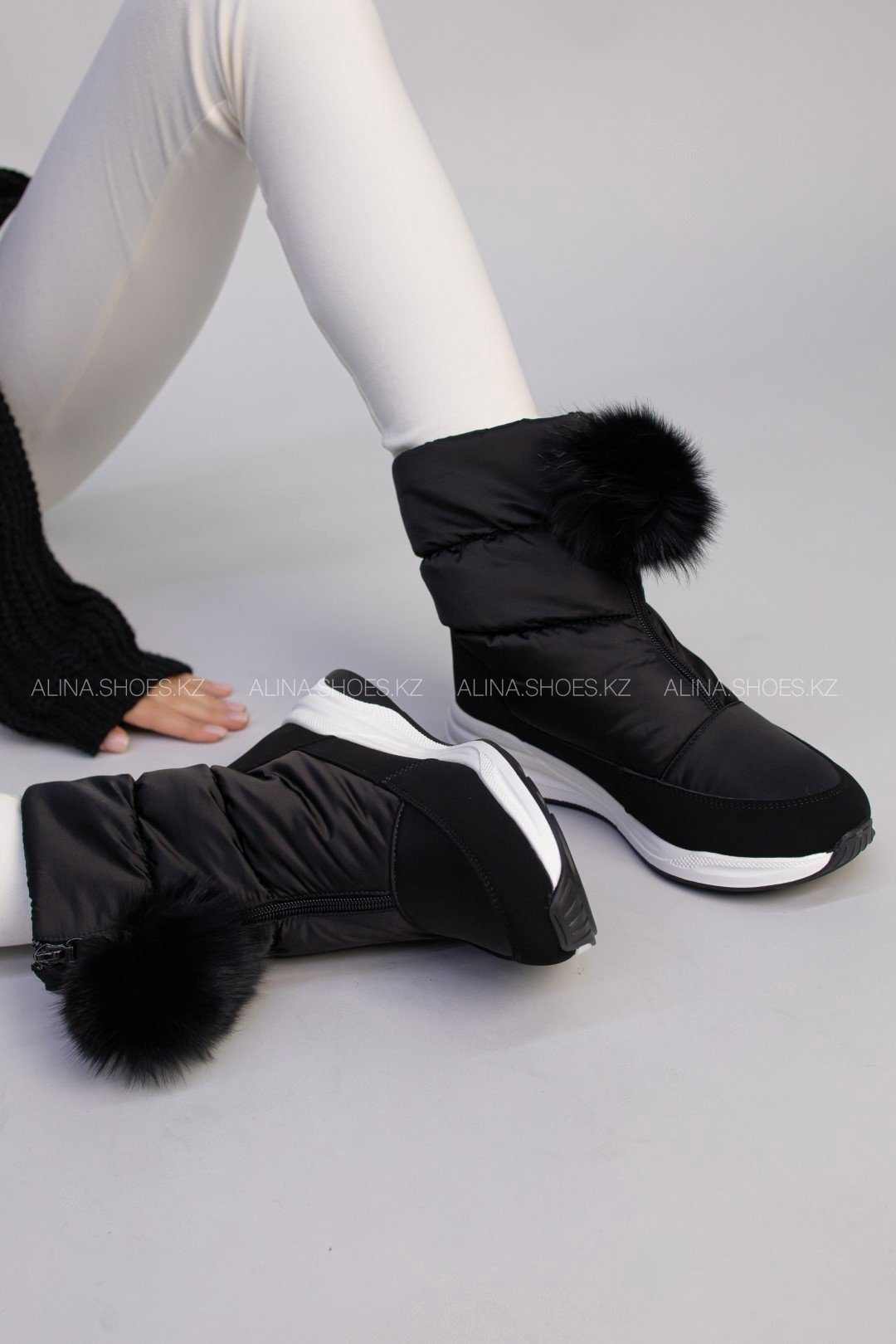 Дутики alinashoes черный купить,NaN