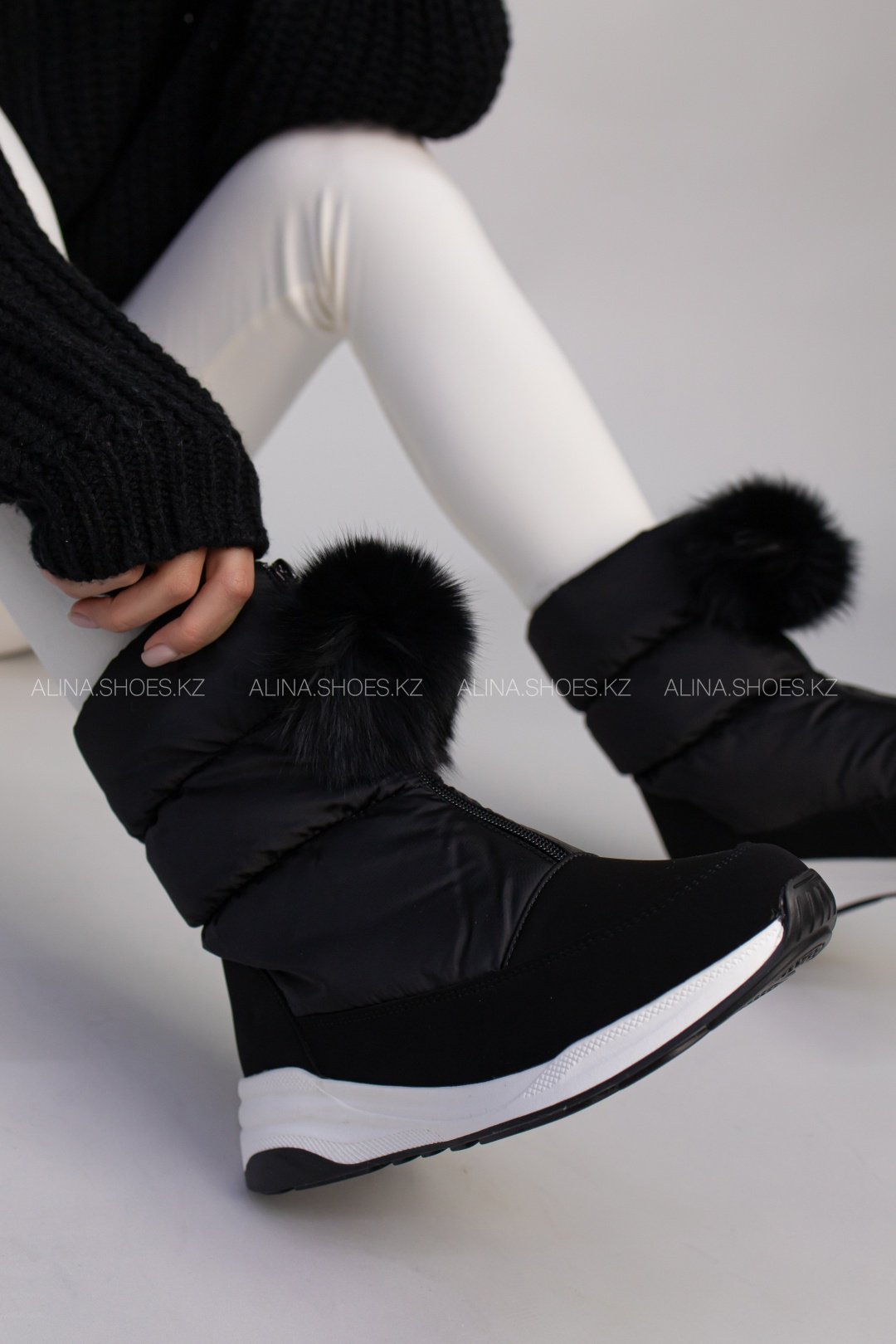 Дутики alinashoes черный купить,NaN