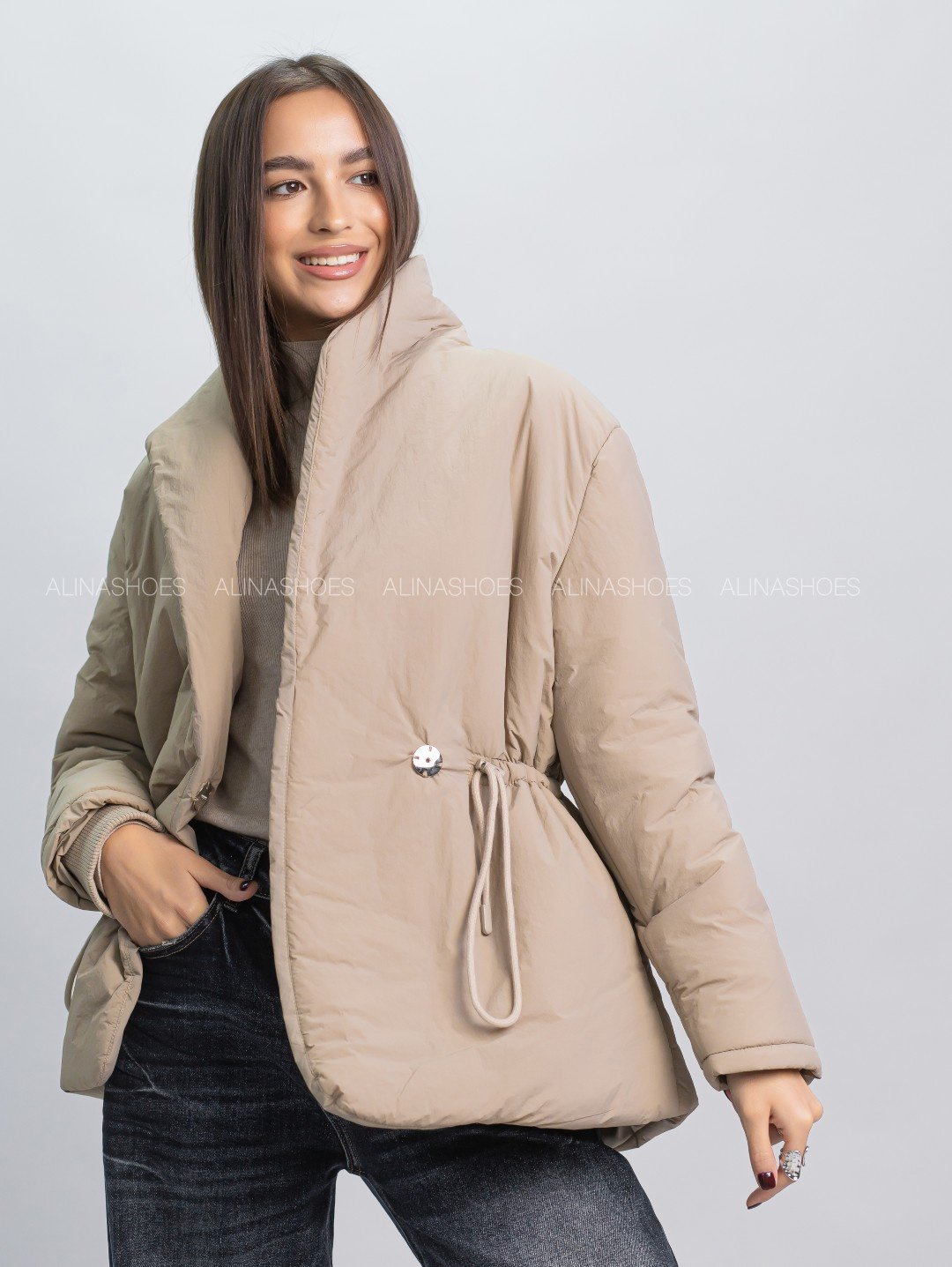 Демисезонная куртка alinashoes бежевый купить,NaN
