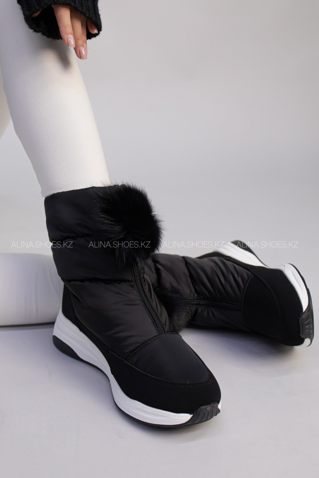 Дутики alinashoes черный купить,NaN
